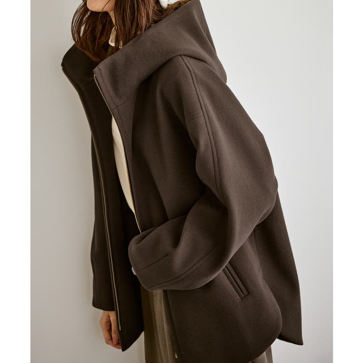 【新色追加】ジャージーメルトンシリーズ ジップアップフーデッドコート 無地 | ROPE' PICNIC | 詳細画像32 