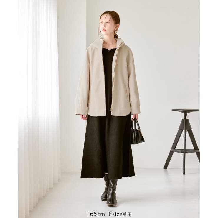 【新色追加】ジャージーメルトンシリーズ ジップアップフーデッドコート 無地 | ROPE' PICNIC | 詳細画像33 