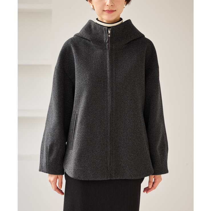 【新色追加】ジャージーメルトンシリーズ ジップアップフーデッドコート 無地 | ROPE' PICNIC | 詳細画像34 