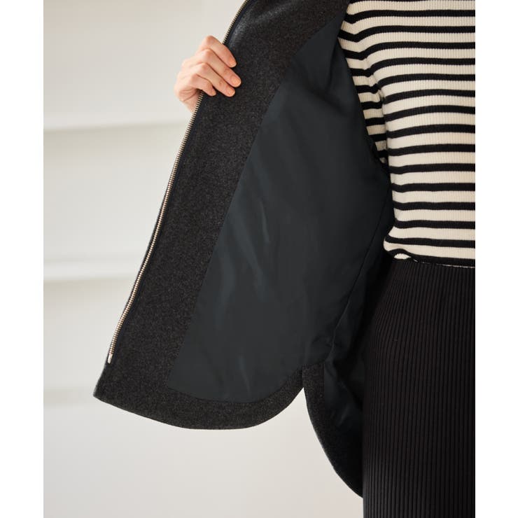 ジャージーメルトンシリーズ ジップアップフーデッドコート 無地 | ROPE' PICNIC | 詳細画像37 