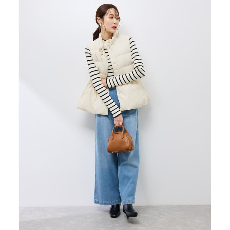 【GREEN DOWN/グリーンダウン】ペプラムダウンベスト | ROPE' PICNIC | 詳細画像14 