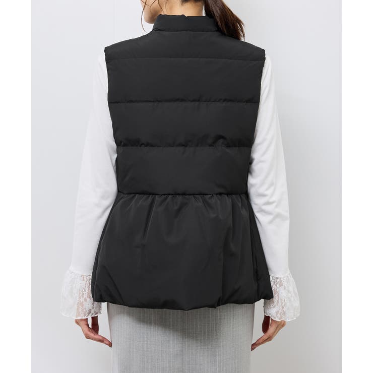 【GREEN DOWN/グリーンダウン】ペプラムダウンベスト | ROPE' PICNIC | 詳細画像22 