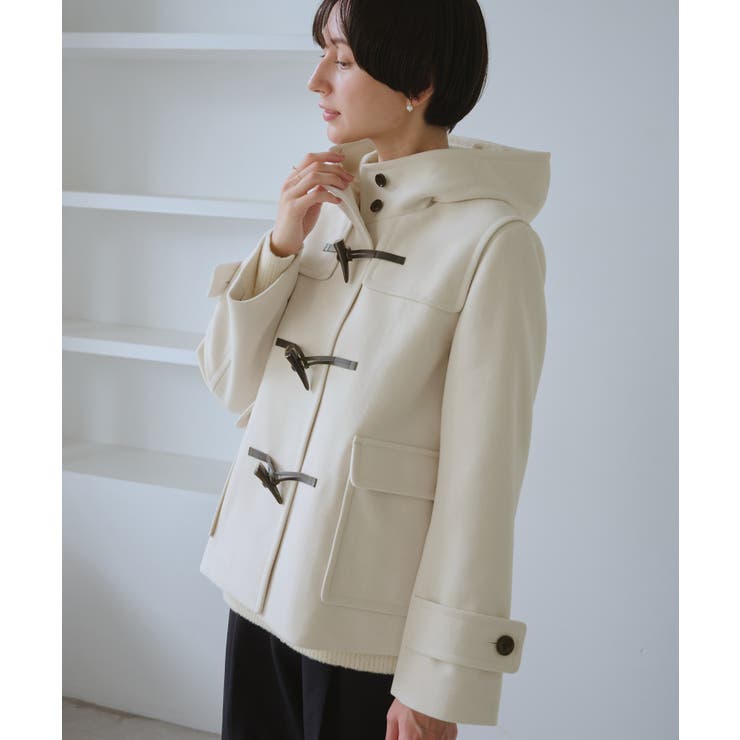 ジャージーメルトンシリーズ ファー付きショートダッフルコート/リンクコーデ | ROPE' PICNIC | 詳細画像11 