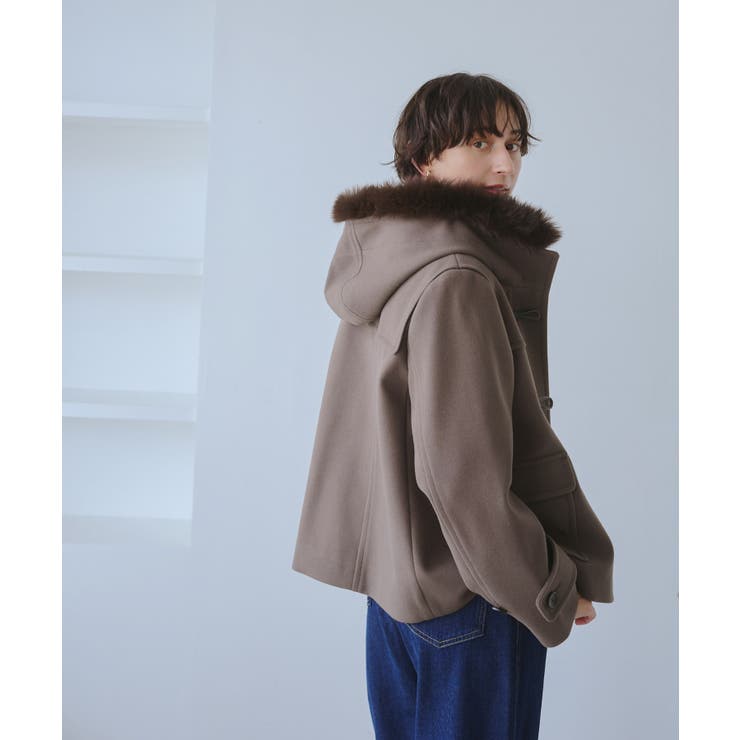 ジャージーメルトンシリーズ ファー付きショートダッフルコート/リンクコーデ | ROPE' PICNIC | 詳細画像18 