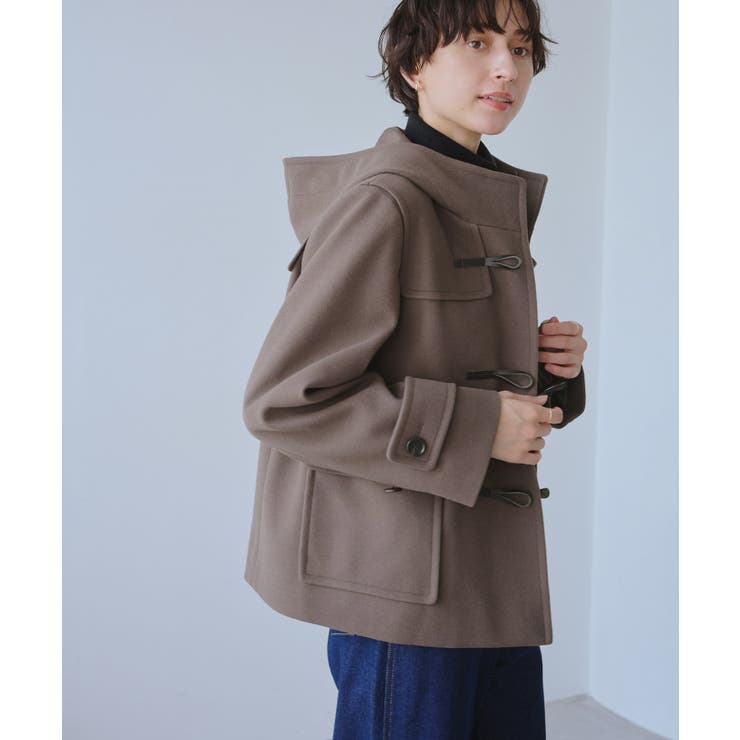 ジャージーメルトンシリーズ ファー付きショートダッフルコート/リンクコーデ | ROPE' PICNIC | 詳細画像19 