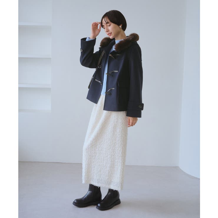 ジャージーメルトンシリーズ ファー付きショートダッフルコート/リンクコーデ | ROPE' PICNIC | 詳細画像25 