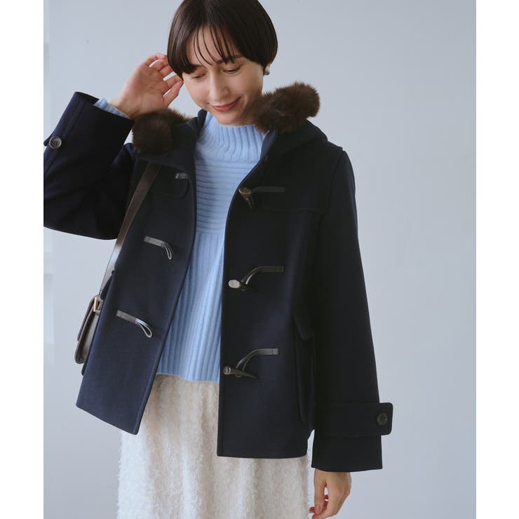 ジャージーメルトンシリーズ ファー付きショートダッフルコート/リンクコーデ | ROPE' PICNIC | 詳細画像26 