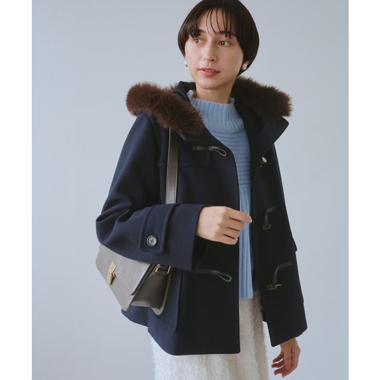 ジャージーメルトンシリーズ ファー付きショートダッフルコート/リンクコーデ | ROPE' PICNIC | 詳細画像27 