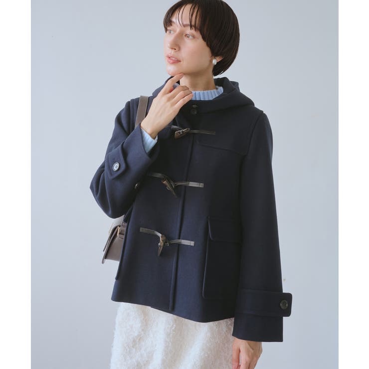 ジャージーメルトンシリーズ ファー付きショートダッフルコート/リンクコーデ | ROPE' PICNIC | 詳細画像31 