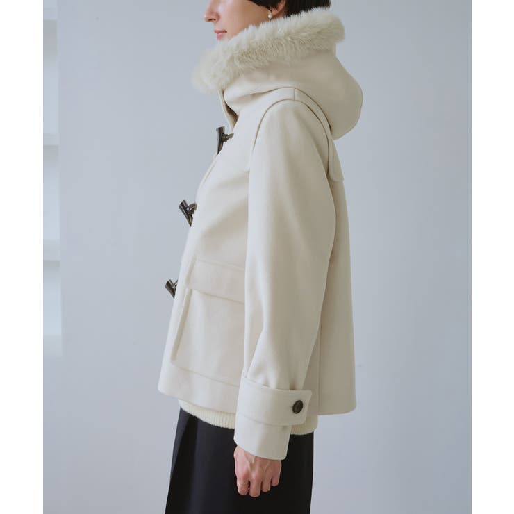 ジャージーメルトンシリーズ ファー付きショートダッフルコート/リンクコーデ | ROPE' PICNIC | 詳細画像35 