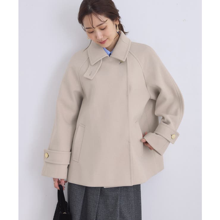 ジャージーメルトンシリーズ 金ボタンミドル丈コート/リンクコーデ | ROPE' PICNIC | 詳細画像10