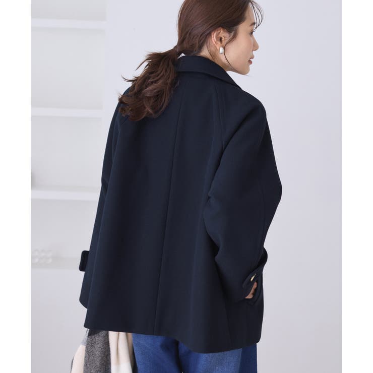 ジャージーメルトンシリーズ 金ボタンミドル丈コート/リンクコーデ | ROPE' PICNIC | 詳細画像15