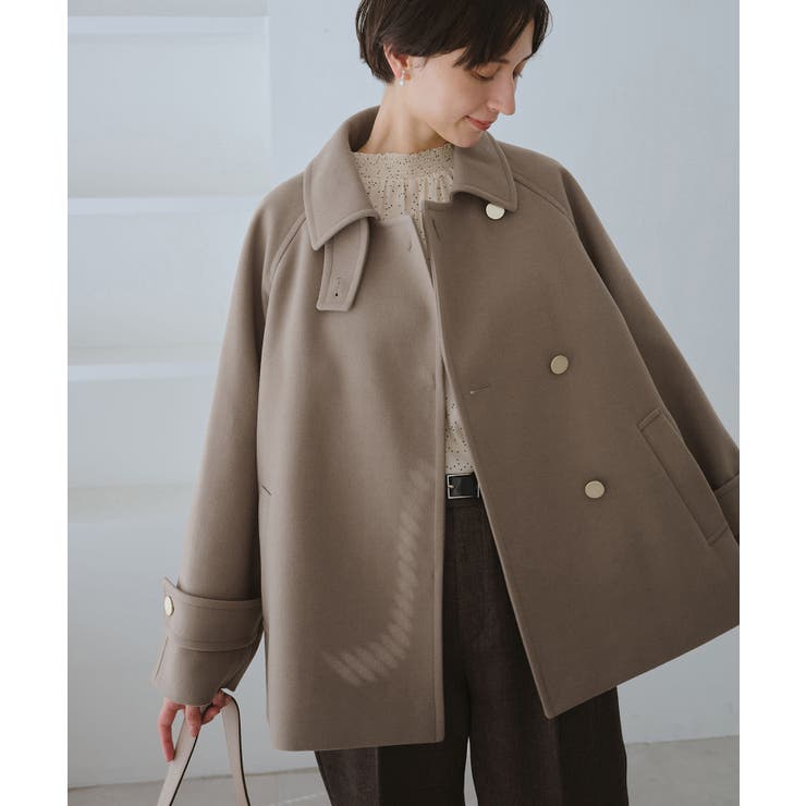 ジャージーメルトンシリーズ 金ボタンミドル丈コート/リンクコーデ | ROPE' PICNIC | 詳細画像25