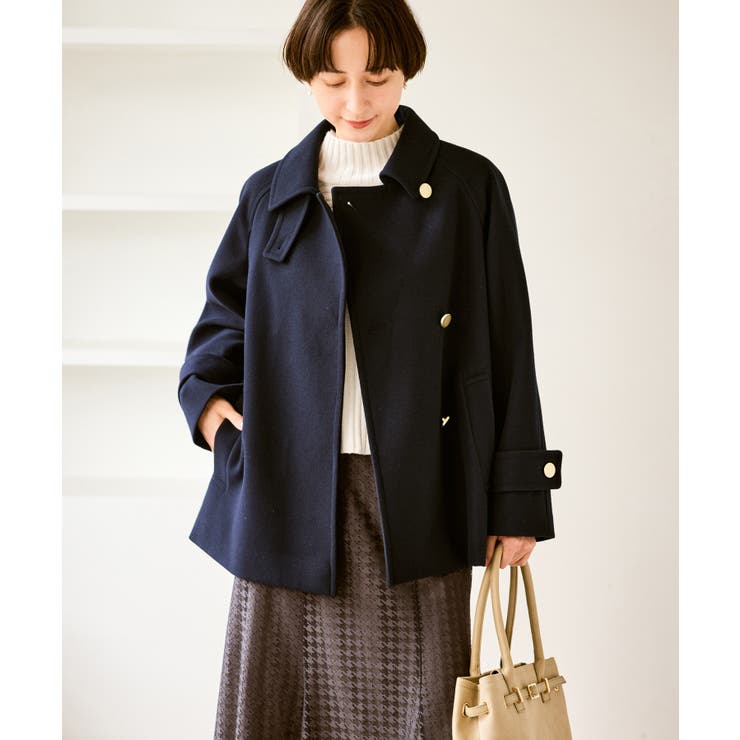 ジャージーメルトンシリーズ 金ボタンミドル丈コート/リンクコーデ | ROPE' PICNIC | 詳細画像33