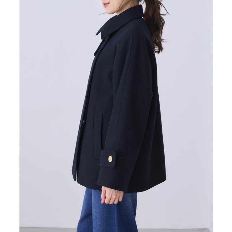 ジャージーメルトンシリーズ 金ボタンミドル丈コート/リンクコーデ | ROPE' PICNIC | 詳細画像35