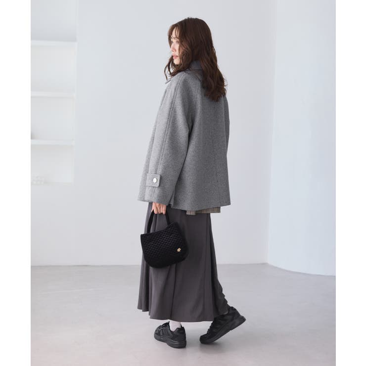 ジャージーメルトンシリーズ 金ボタンミドル丈コート/リンクコーデ | ROPE' PICNIC | 詳細画像4