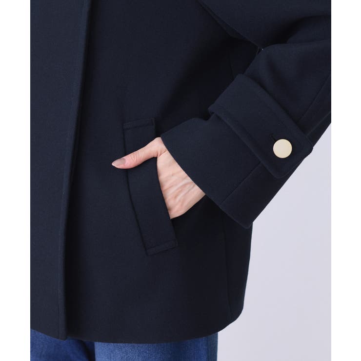 ジャージーメルトンシリーズ 金ボタンミドル丈コート/リンクコーデ | ROPE' PICNIC | 詳細画像40