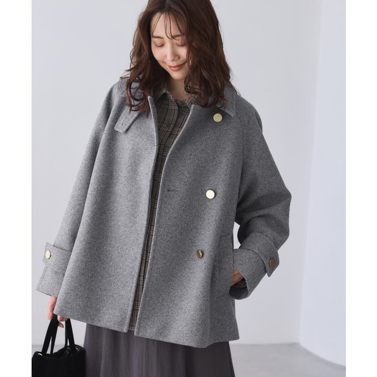 ジャージーメルトンシリーズ 金ボタンミドル丈コート/リンクコーデ | ROPE' PICNIC | 詳細画像6