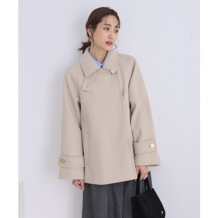 ジャージーメルトンシリーズ 金ボタンミドル丈コート/リンクコーデ | ROPE' PICNIC | 詳細画像9