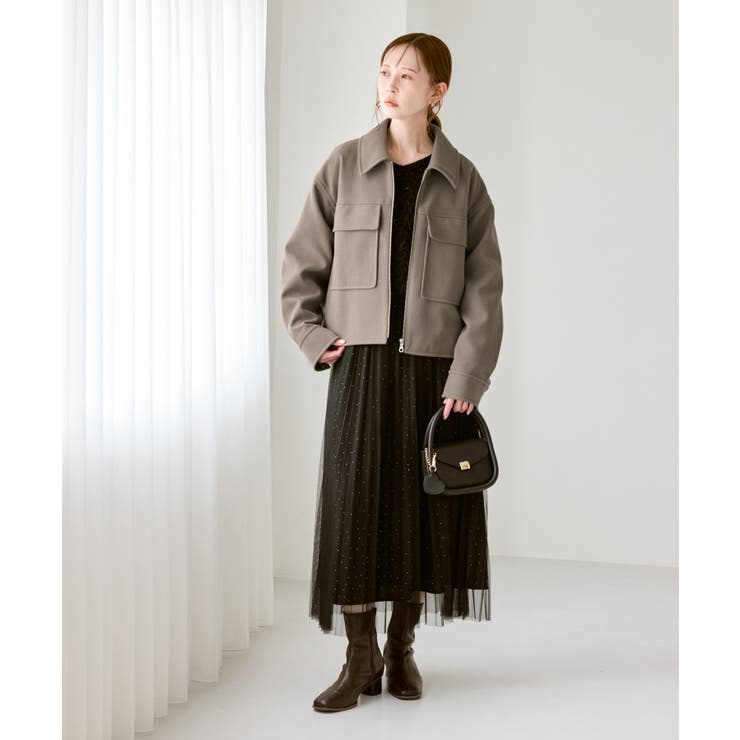 ジャージーメルトンシリーズ ポケット付きジップブルゾン/リンクコーデ | ROPE' PICNIC | 詳細画像12 