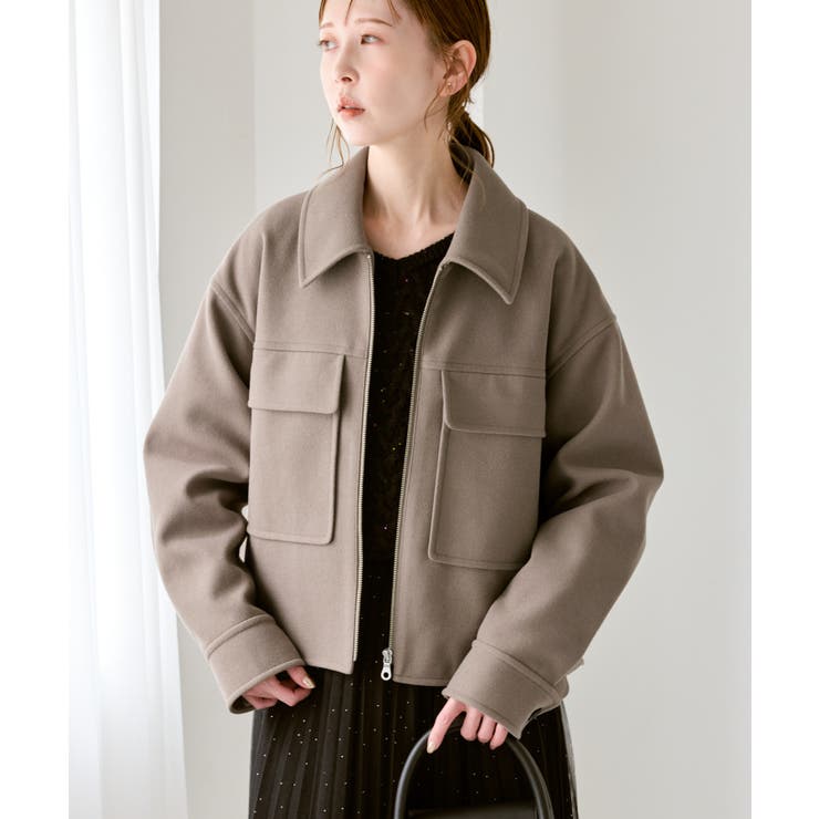 ジャージーメルトンシリーズ ポケット付きジップブルゾン/リンクコーデ | ROPE' PICNIC | 詳細画像13 