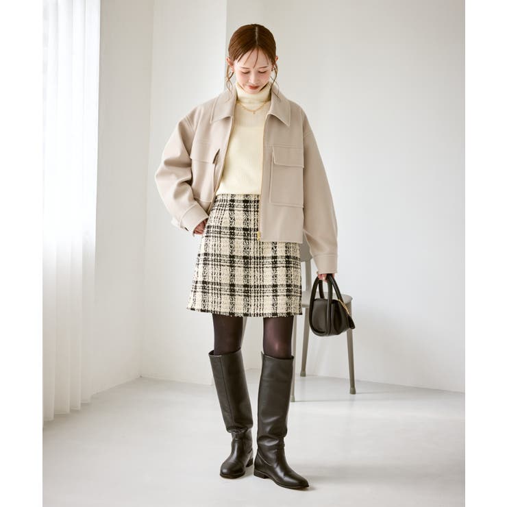 ジャージーメルトンシリーズ ポケット付きジップブルゾン/リンクコーデ | ROPE' PICNIC | 詳細画像14 