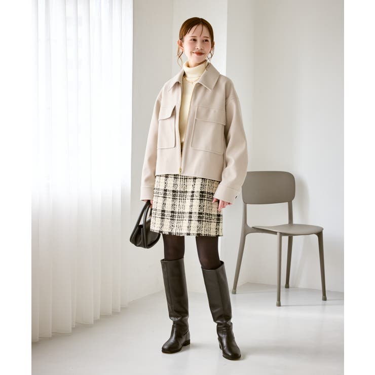 ジャージーメルトンシリーズ ポケット付きジップブルゾン/リンクコーデ | ROPE' PICNIC | 詳細画像15 