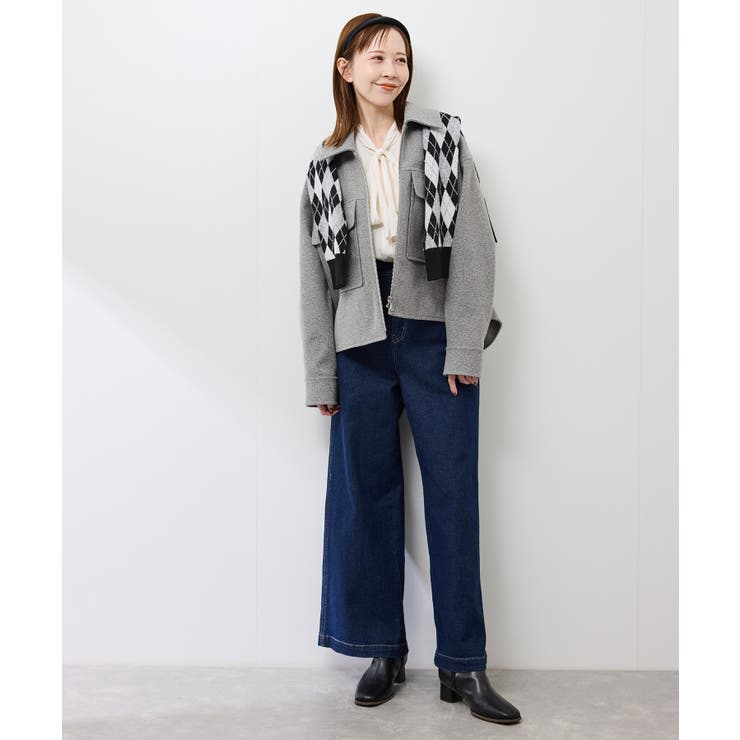 ジャージーメルトンシリーズ ポケット付きジップブルゾン/リンクコーデ | ROPE' PICNIC | 詳細画像21 