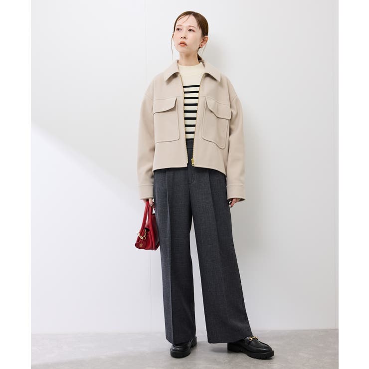 ジャージーメルトンシリーズ ポケット付きジップブルゾン/リンクコーデ | ROPE' PICNIC | 詳細画像23 