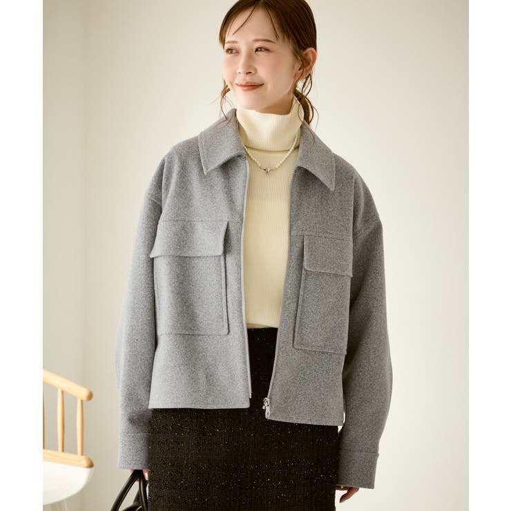 ジャージーメルトンシリーズ ポケット付きジップブルゾン/リンクコーデ | ROPE' PICNIC | 詳細画像9 