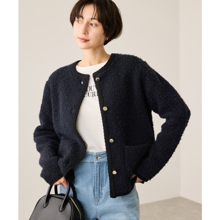 ループ編みニットカーディガン[品番：RPCW0050551]｜ROPE' PICNIC