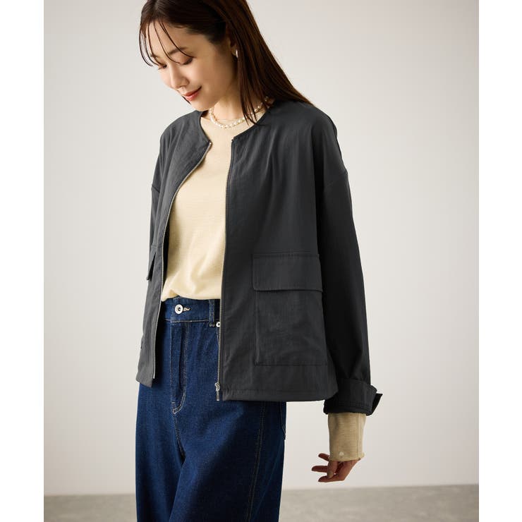 レーヨンナイロンブルゾン | ROPE' PICNIC | 詳細画像4 