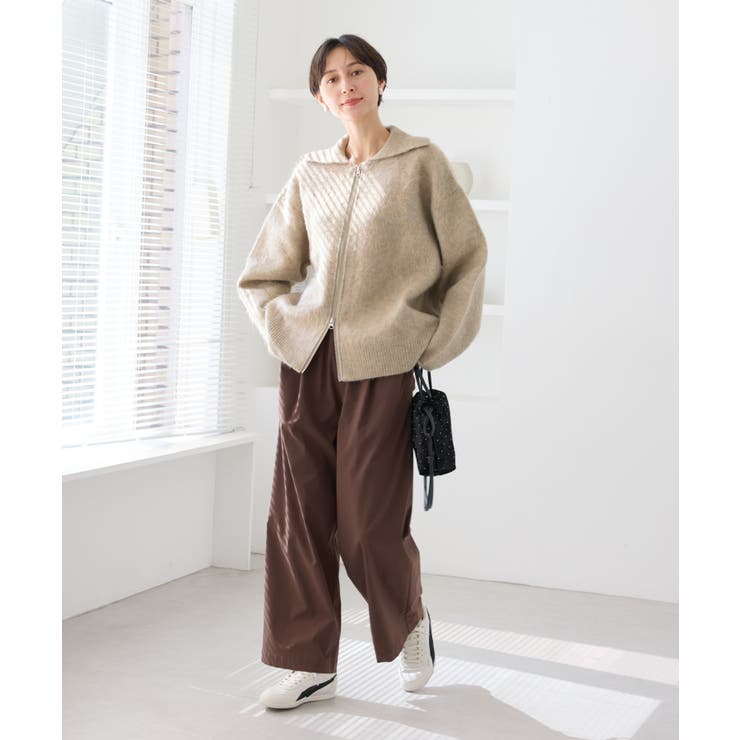 【WEB限定】Wジップシャギーニットブルゾン | ROPE' PICNIC | 詳細画像12 