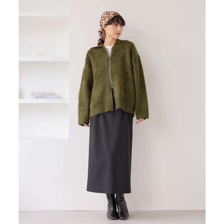 【WEB限定】Wジップシャギーニットブルゾン | ROPE' PICNIC | 詳細画像16 