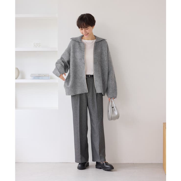 【WEB限定】Wジップシャギーニットブルゾン | ROPE' PICNIC | 詳細画像2 