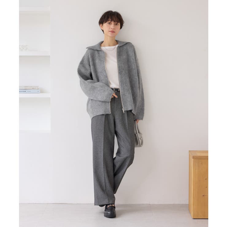 【WEB限定】Wジップシャギーニットブルゾン | ROPE' PICNIC | 詳細画像3 