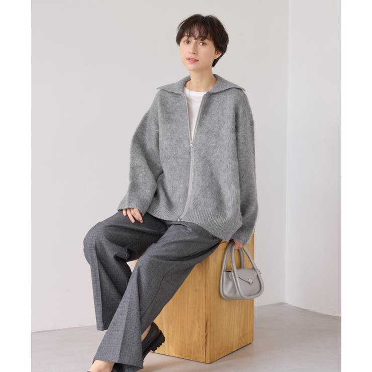【WEB限定】Wジップシャギーニットブルゾン | ROPE' PICNIC | 詳細画像5 