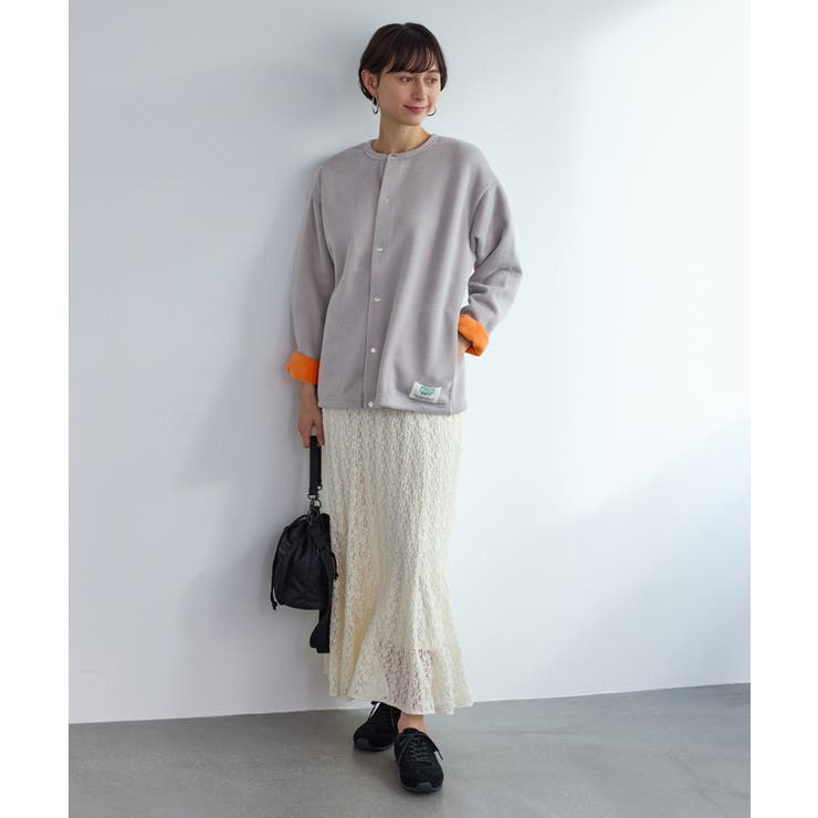 裏シャギーボンディングノーカラージャケット | ROPE' PICNIC | 詳細画像10 