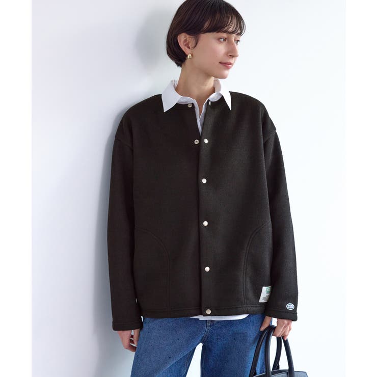 裏シャギーボンディングノーカラージャケット | ROPE' PICNIC | 詳細画像4 