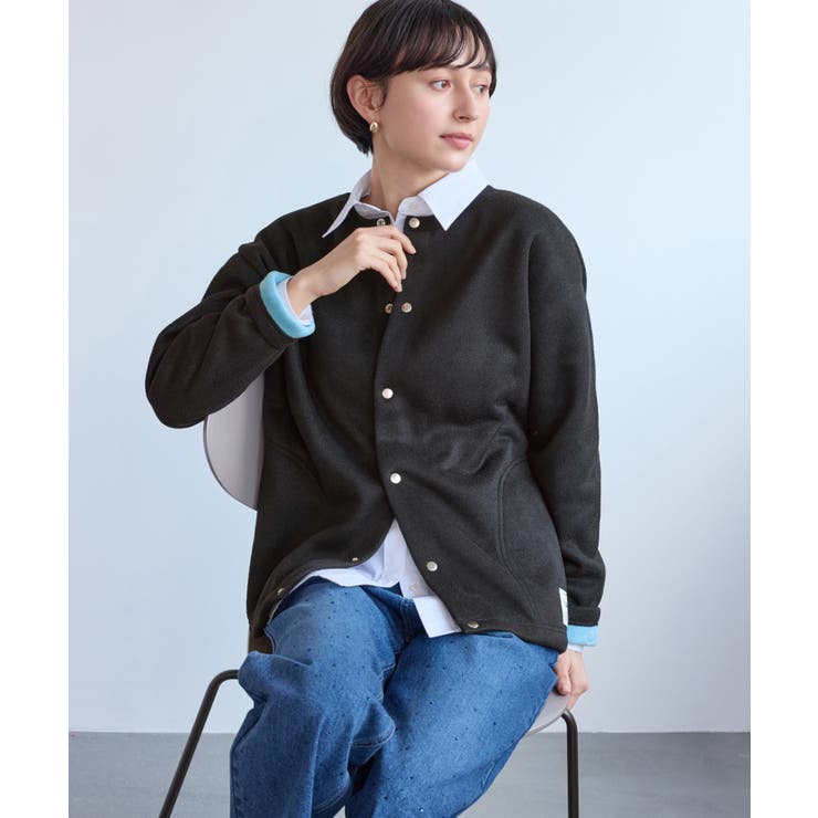 裏シャギーボンディングノーカラージャケット | ROPE' PICNIC | 詳細画像8 