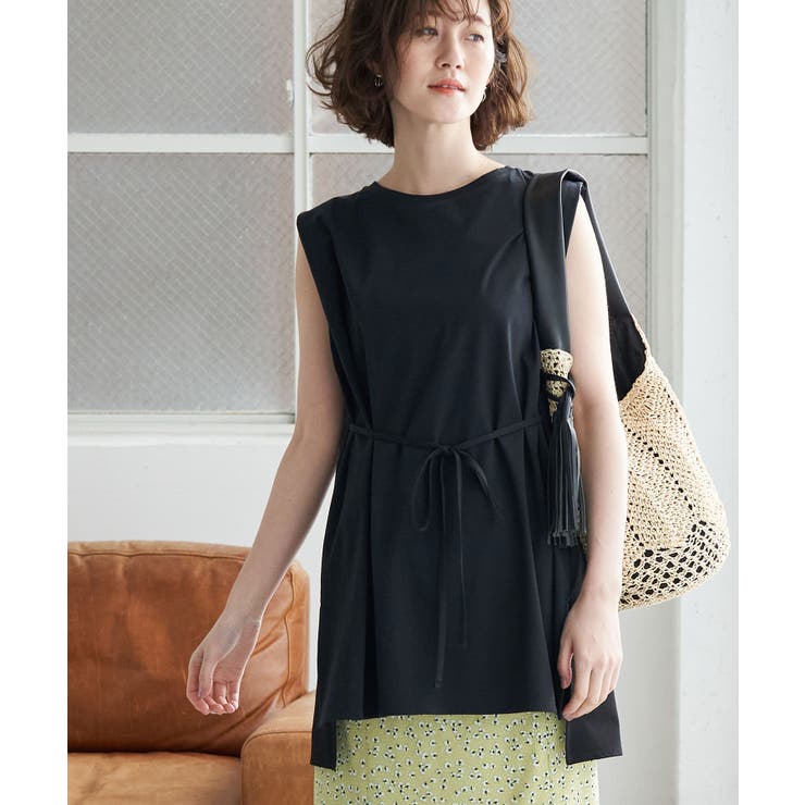80シルケットチュニックトップス[品番：RPCW0013264]｜ROPE