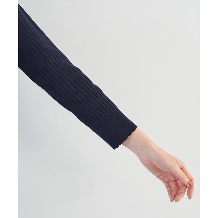 オーガニックスイスコットン7分袖ニットプルオーバー | ROPE' PICNIC | 詳細画像15 