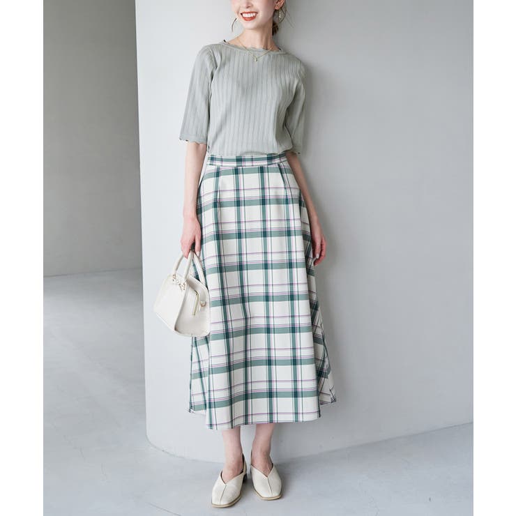 Beauty knit スカラップネックハーフスリーブニットプルオーバー | ROPE' PICNIC | 詳細画像23 