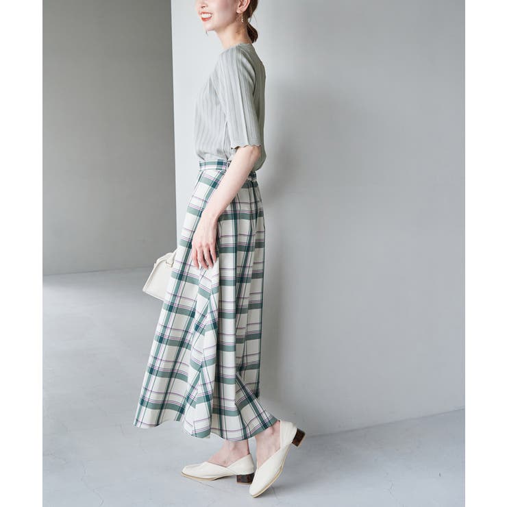 Beauty knit スカラップネックハーフスリーブニットプルオーバー | ROPE' PICNIC | 詳細画像24 