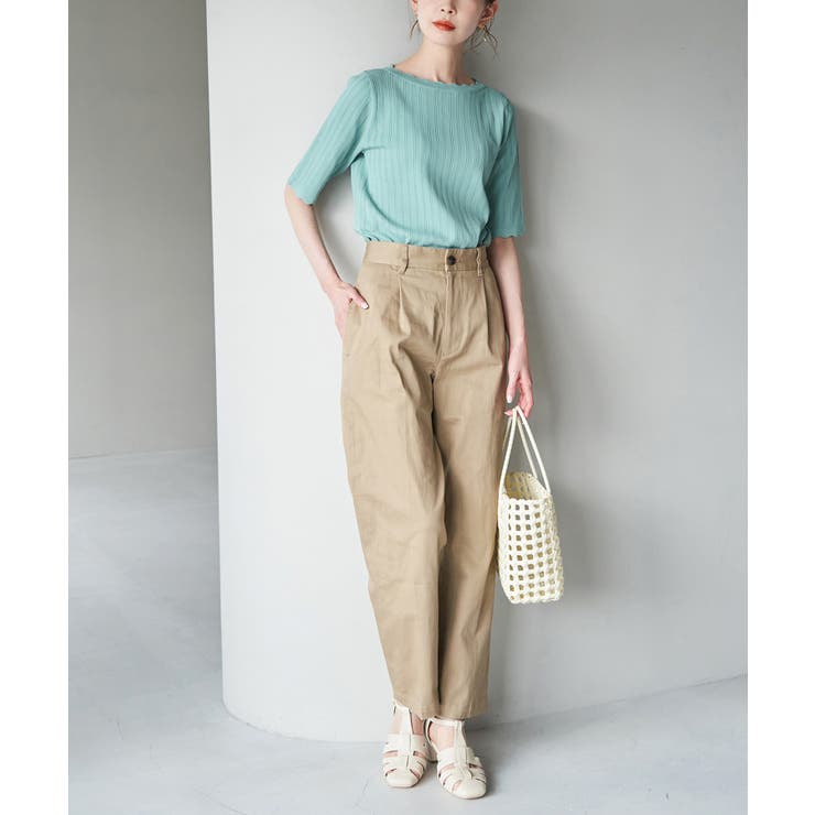 Beauty knit スカラップネックハーフスリーブニットプルオーバー | ROPE' PICNIC | 詳細画像26 