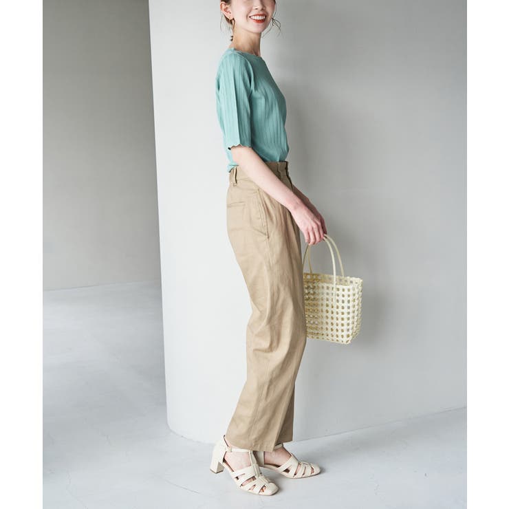 Beauty knit スカラップネックハーフスリーブニットプルオーバー | ROPE' PICNIC | 詳細画像28 