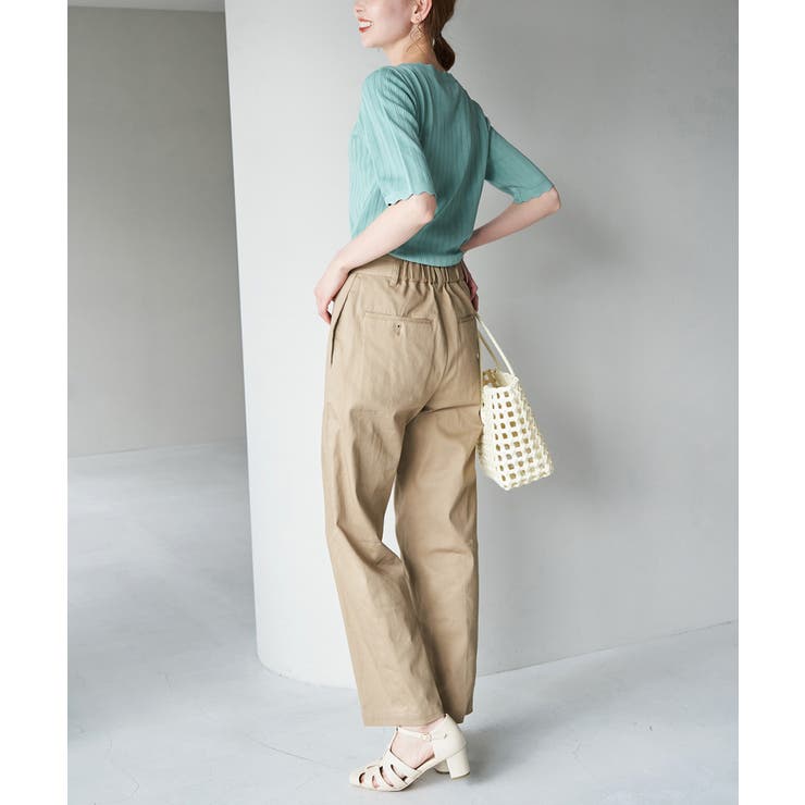 Beauty knit スカラップネックハーフスリーブニットプルオーバー | ROPE' PICNIC | 詳細画像29 