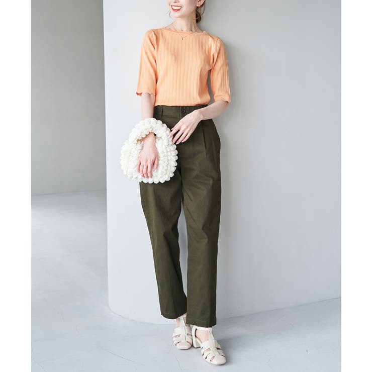 Beauty knit スカラップネックハーフスリーブニットプルオーバー | ROPE' PICNIC | 詳細画像31 