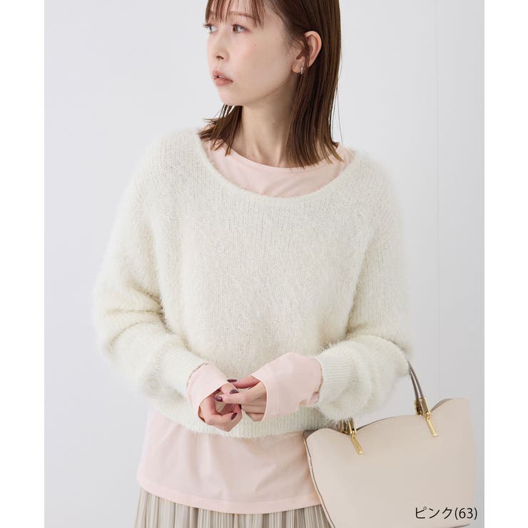 新色追加/シアーカットクルーネックプルオーバー | ROPE' PICNIC | 詳細画像15 