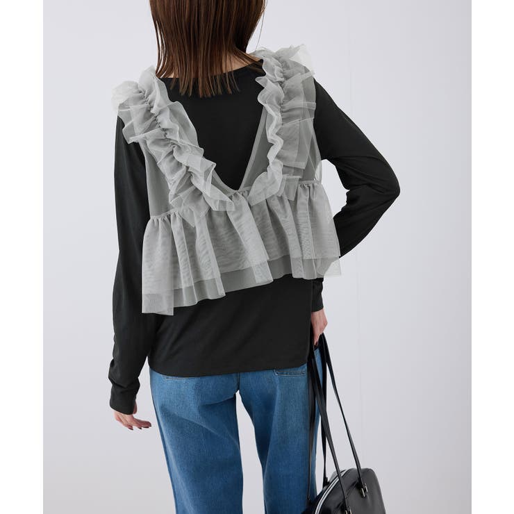 新色追加/シアーカットクルーネックプルオーバー | ROPE' PICNIC | 詳細画像4 